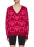 BEACH RIOT - Joey Heart Intarsia Knit Sweater