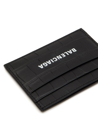 Logo-Print Leather Cardholder