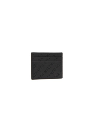 Figure View - Click To Enlarge - BALENCIAGA - All Over Perforated Logo Leather Cardholder