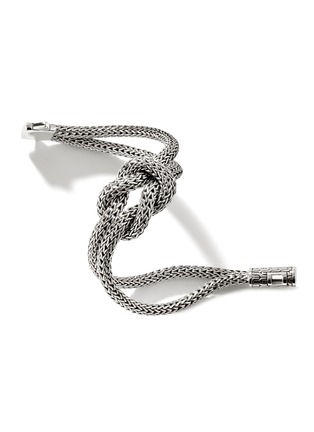 Detail View - Click To Enlarge - JOHN HARDY - ‘Classic Chain’ Silver Knotted Double Extra Small Chain Bracelet
