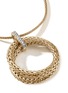 Detail View - Click To Enlarge - JOHN HARDY - ‘Classic Chain’ 18K Gold Diamond Double Ring Charm Chain Necklace