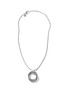 JOHN HARDY - ‘Classic Chain’ Silver Double Ring Charm Chain Necklace