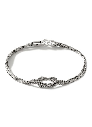 Main View - Click To Enlarge - JOHN HARDY - ‘Classic Chain’ Silver Knotted Double Chain Bracelet