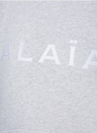  - ALAÏA - Logo Cropped Sweatshirt T-Shirt