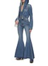 Figure View - Click To Enlarge - ALAÏA - Medium-Washed Flared Leg Jeans