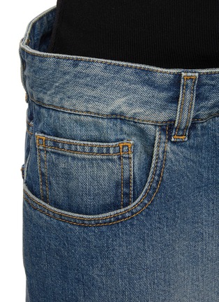  - ALAÏA - Bi-Fabric Wide Leg Jeans