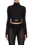 Main View - Click To Enlarge - ALAÏA - Velcro Band Cropped Sports Top