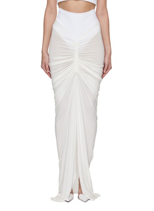 Main View - Click To Enlarge - ALAÏA - Draped Column Skirt