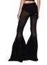 Back View - Click To Enlarge - ALAÏA - Knitted Flared Leg Pants