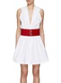 Main View - Click To Enlarge - ALAÏA - Belted Hooded Mini Dress