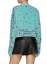 Back View - Click To Enlarge - AMIRI - Cropped Bandana Intarsia Knit Cardigan