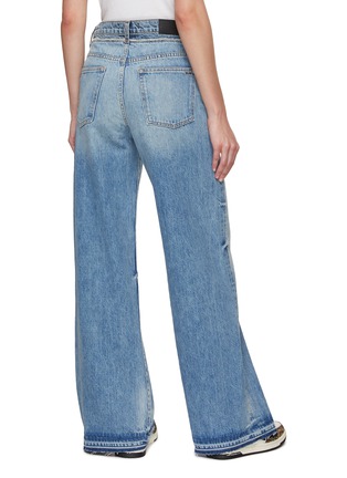 Back View - Click To Enlarge - AMIRI - Double Waistband Wide Leg Jeans