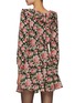 Back View - Click To Enlarge - ALESSANDRA RICH - Rose Print Mini Dress