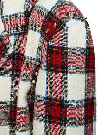  - ALESSANDRA RICH - Lurex Checked Cropped Bomber