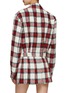 Back View - Click To Enlarge - ALESSANDRA RICH - Lurex Checked Cropped Bomber