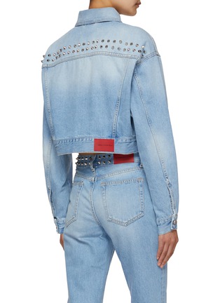 Back View - Click To Enlarge - ALESSANDRA RICH - Studded Denim Jacket