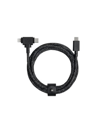 Main View - Click To Enlarge - NATIVE UNION - Belt Cable Duo USB-C to USB-C/Lightning 1.5M — Cosmos