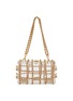 Main View - Click To Enlarge - CULT GAIA - ‘Bess’ Brushed Brass Net Shoulder Bag