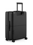 Front View - Click To Enlarge - JULY - Checked Suitcase — Charcoal Black