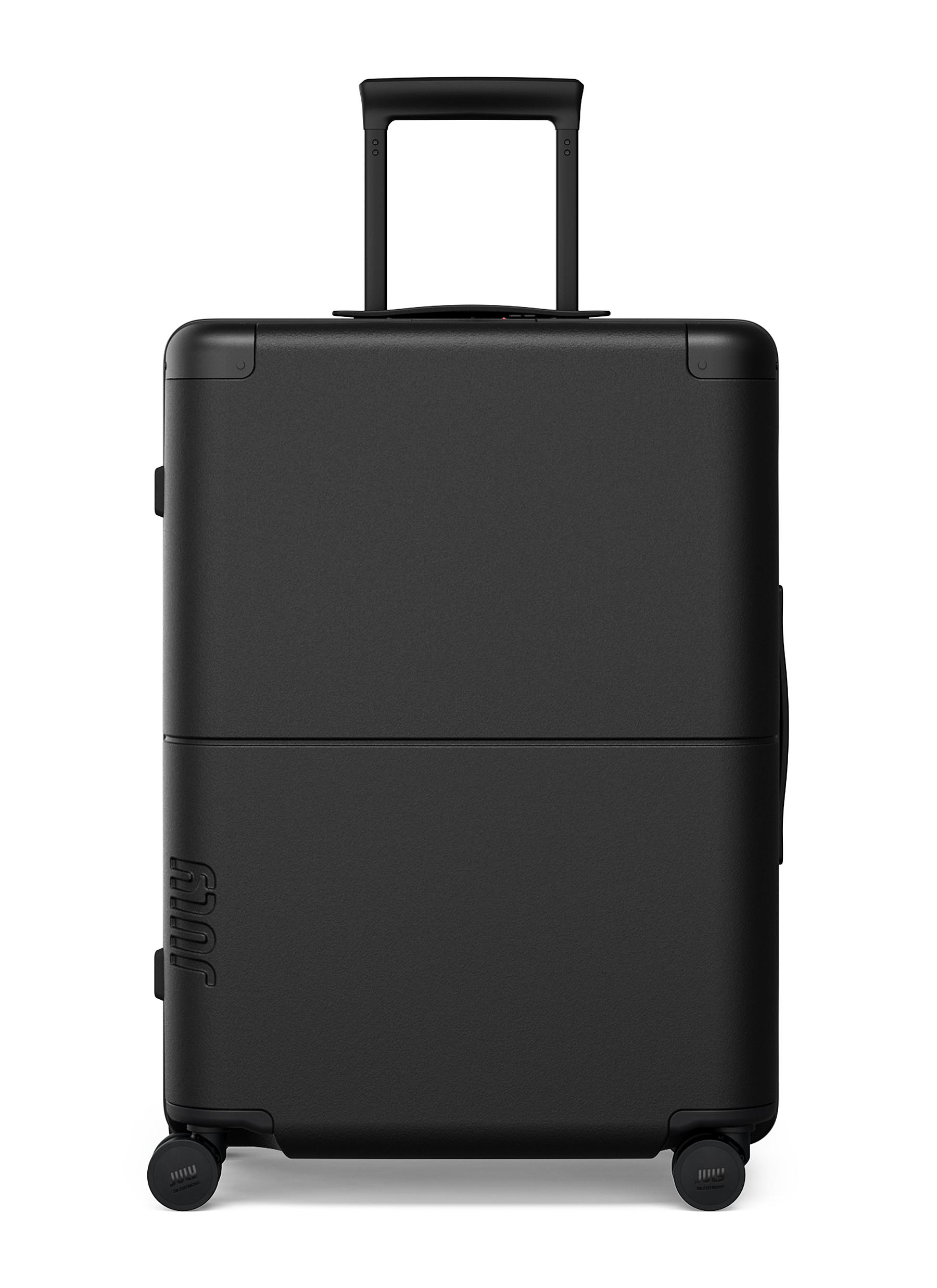 ブラックオパ-ルボルダー　ル−スブラック JULY | Checked Suitcase — Charcoal Black | CHARCOAL BLACK | Lane
