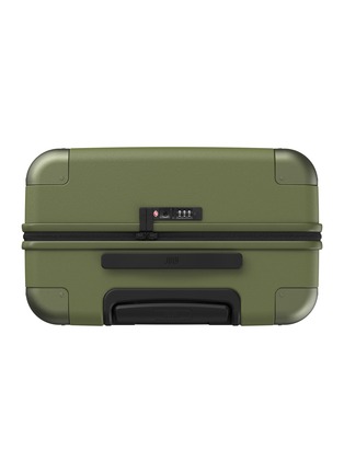 Back View - Click To Enlarge - JULY - Checked Suitcase — Moss Green