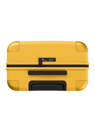 Back View - Click To Enlarge - JULY - Checked Suitcase — Marigold Yellow