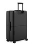 Front View - Click To Enlarge - JULY - Checked Plus Suitcase — Charcoal Black