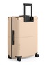 Front View - Click To Enlarge - JULY - Checked Suitcase — Sand