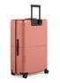 Front View - Click To Enlarge - JULY - Checked Plus Suitcase — Clay