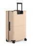 Front View - Click To Enlarge - JULY - Checked Plus Suitcase — Sand