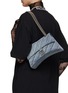 Figure View - Click To Enlarge - BALENCIAGA - Small Crush Denim Shoulder Bag