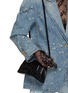 Figure View - Click To Enlarge - BALENCIAGA - XS Hourglass Embossed Calf Leather Top Handle Bag