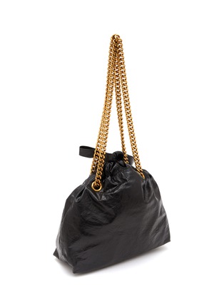 Detail View - Click To Enlarge - BALENCIAGA - Small 'Crush' Chain Handle Leather Tote Bag