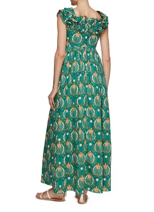 Back View - Click To Enlarge - AGUA BY AGUA BENDITA - Espliego Lunar Maxi Dress
