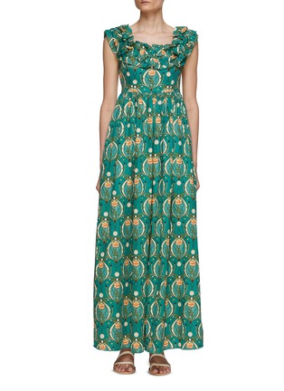 Main View - Click To Enlarge - AGUA BY AGUA BENDITA - Espliego Lunar Maxi Dress