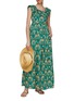Figure View - Click To Enlarge - AGUA BY AGUA BENDITA - Espliego Lunar Maxi Dress