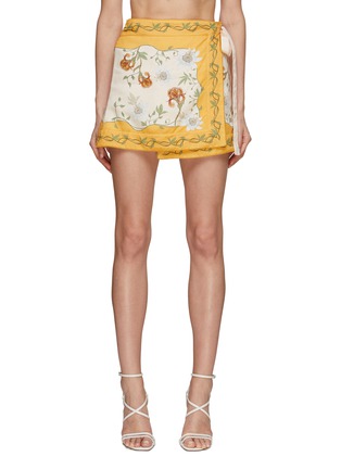Main View - Click To Enlarge - AGUA BY AGUA BENDITA - Luna Pasiflora Mini Wrap Skirt