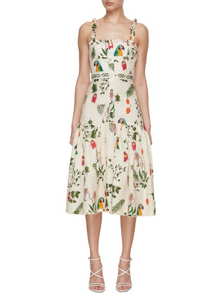 AGUA | Níspero Boquet Midi Dress