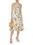 Figure View - Click To Enlarge - AGUA BY AGUA BENDITA - Níspero Boquet Midi Dress