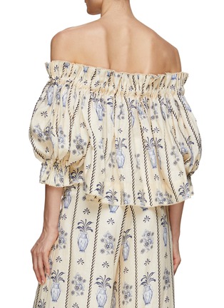Back View - Click To Enlarge - AGUA BY AGUA BENDITA - Urucú Tinaja Off Shoulder Top