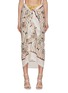 Main View - Click To Enlarge - AGUA BY AGUA BENDITA - Orquídea Jarrón Midi Wrap Skirt