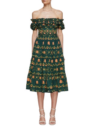 Main View - Click To Enlarge - AGUA BY AGUA BENDITA - Banana Esotérico Midi Dress