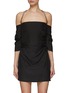 Main View - Click To Enlarge - GAUGE81 - Samaca Off Shoulder Silk Mini Dress