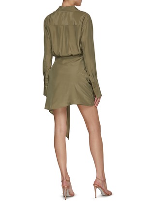 Back View - Click To Enlarge - GAUGE81 - Gravia Silk Shirt Dress