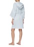 Back View - Click To Enlarge - ABYSS - Bees Hooded Bathrobe Aqua — Large