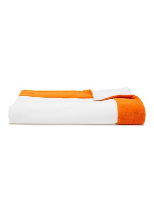 Main View - Click To Enlarge - ABYSS - Portofino Beach Towel — White/Tangerine