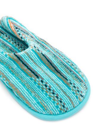 Detail View - Click To Enlarge - ABYSS - Lulabi Medium Slippers — Lagoon