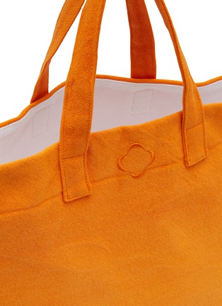 Detail View - Click To Enlarge - ABYSS & HABIDECOR - Beach Bag — White/Tangerine