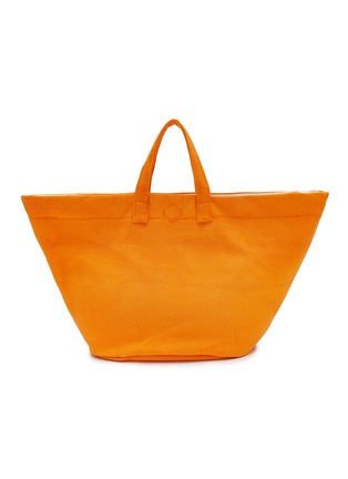 Main View - Click To Enlarge - ABYSS & HABIDECOR - Beach Bag — White/Tangerine
