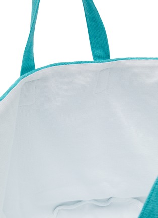 Detail View - Click To Enlarge - ABYSS - Beach Bag — White/Lagoon
